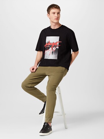 HUGO Red Tapered Trousers 'Dayote' in Green