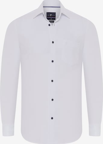 DENIM CULTURE Button Up Shirt 'Owen' in White: front