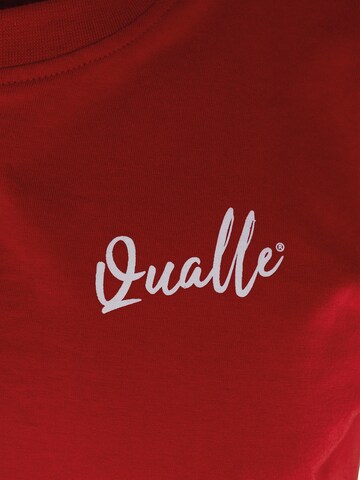 Qualle Shirt 'Streetwear Respekt' in Red
