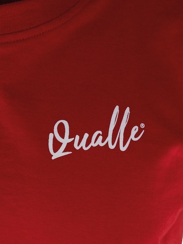 Qualle T-Shirt 'Streetwear Respekt' in Rot