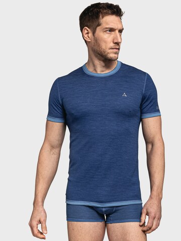 Schöffel Functioneel shirt in Blauw: voorkant