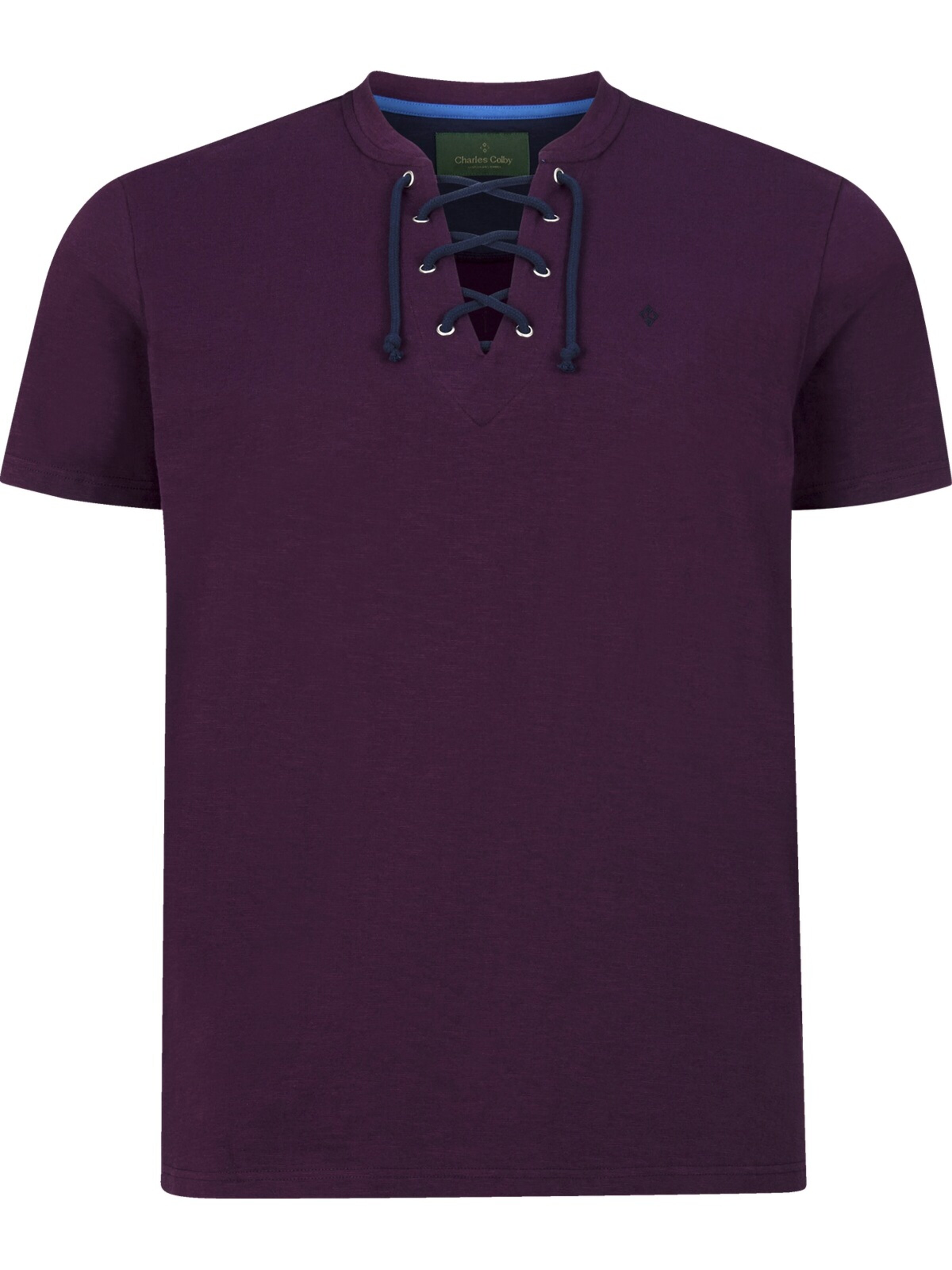 Charles Colby T-Shirt in Lila: Vorderseite