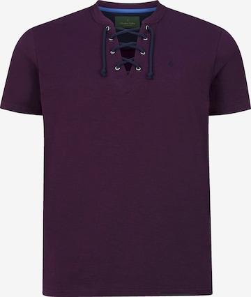 T-Shirt Charles Colby en violet : devant