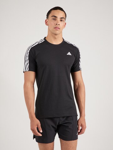 T-Shirt fonctionnel 'Own The Run' ADIDAS PERFORMANCE en noir : devant