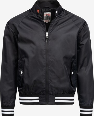 INDICODE JEANS Between-Season Jacket 'Ayser' in Black: front