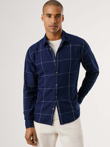 Coupe regular Chemise 'Coventry' Pepe Jeans en bleu : devant