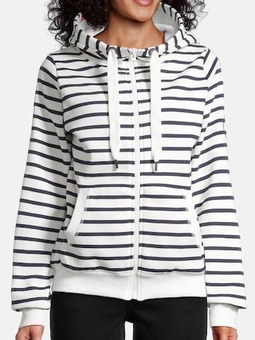 salzhaut Zip-Up Hoodie 'Sööte' in White