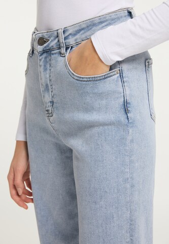 myMo NOW Wide Leg Jeans in Blau