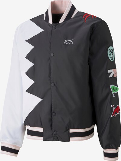 PUMA Sportjacke 'Official Visit' in schwarz / weiß, Produktansicht