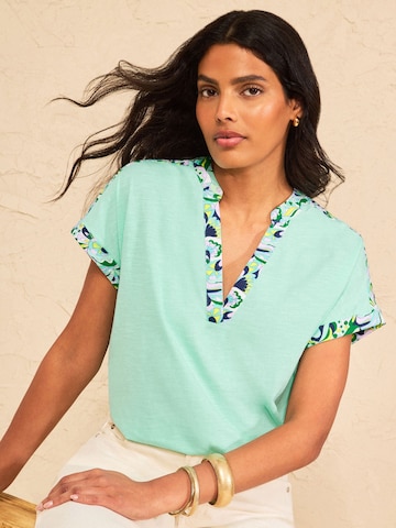 T-shirt love & roses en bleu