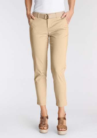 DELMAO Slimfit Hose in Beige: predná strana