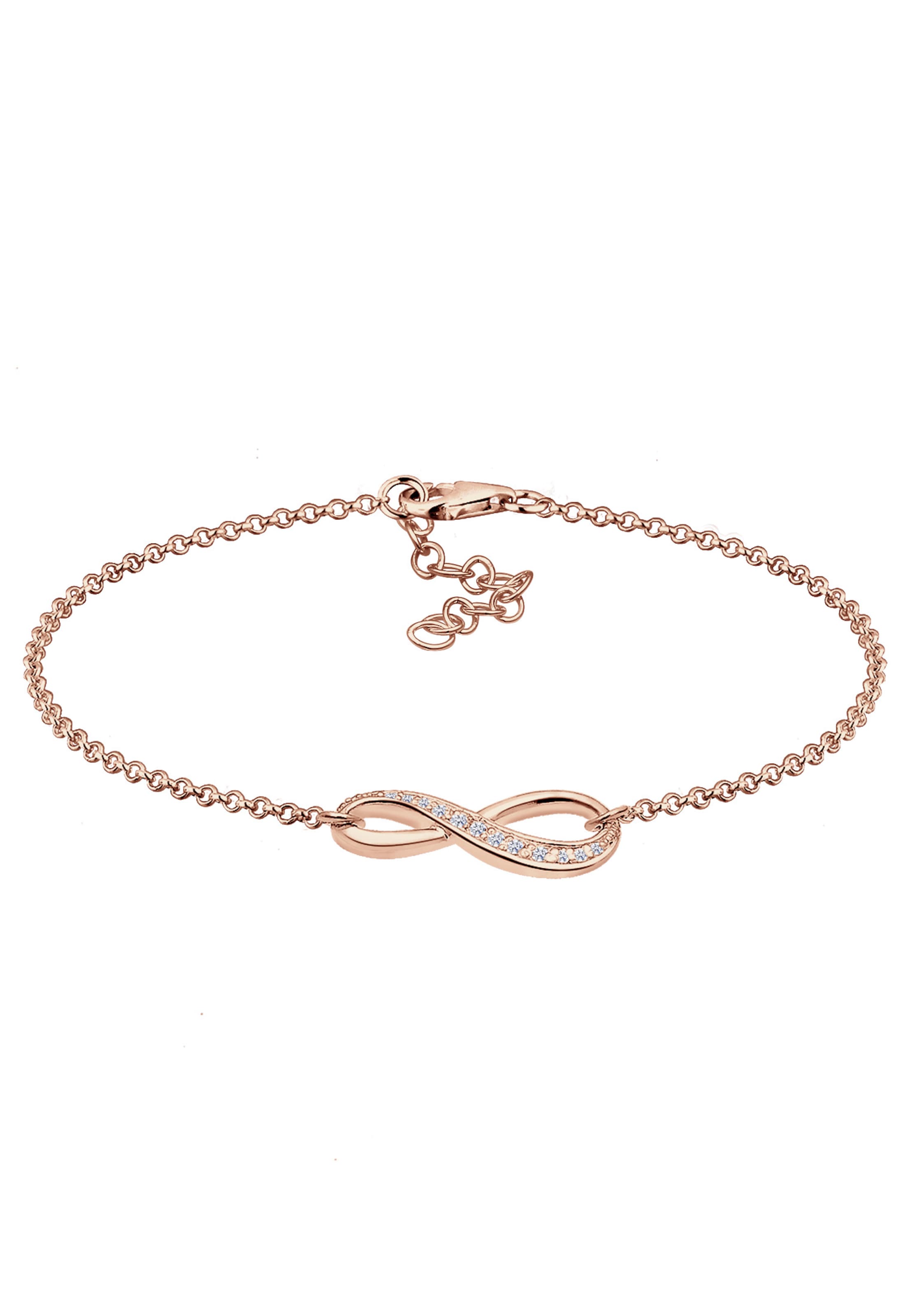 ELLI Armband 'Infinity' in Gold: Vorderseite