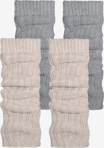 Manchettes normani en beige : devant