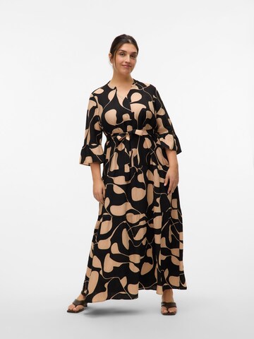 Vero Moda Curve Blousejurk 'VERA' in Bruin