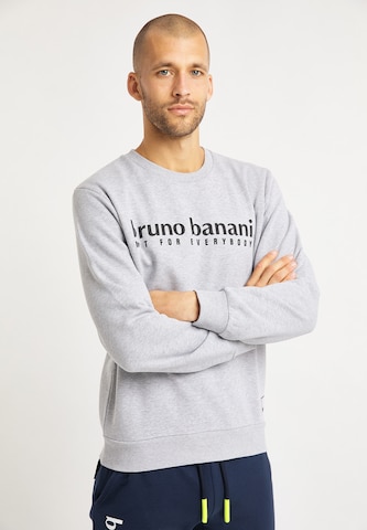 Bruno Banani Sweatshirt 'King' in Grey: front