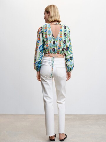 MANGO Blouse 'Anton' in Blauw