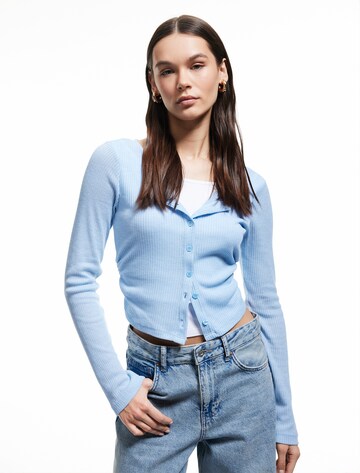 Koton Knit Cardigan in Blue: front