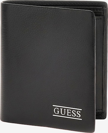 GUESSNovčanik 'NEW BOSTON R SML BLFLD C PCKT' - crna boja: prednji dio