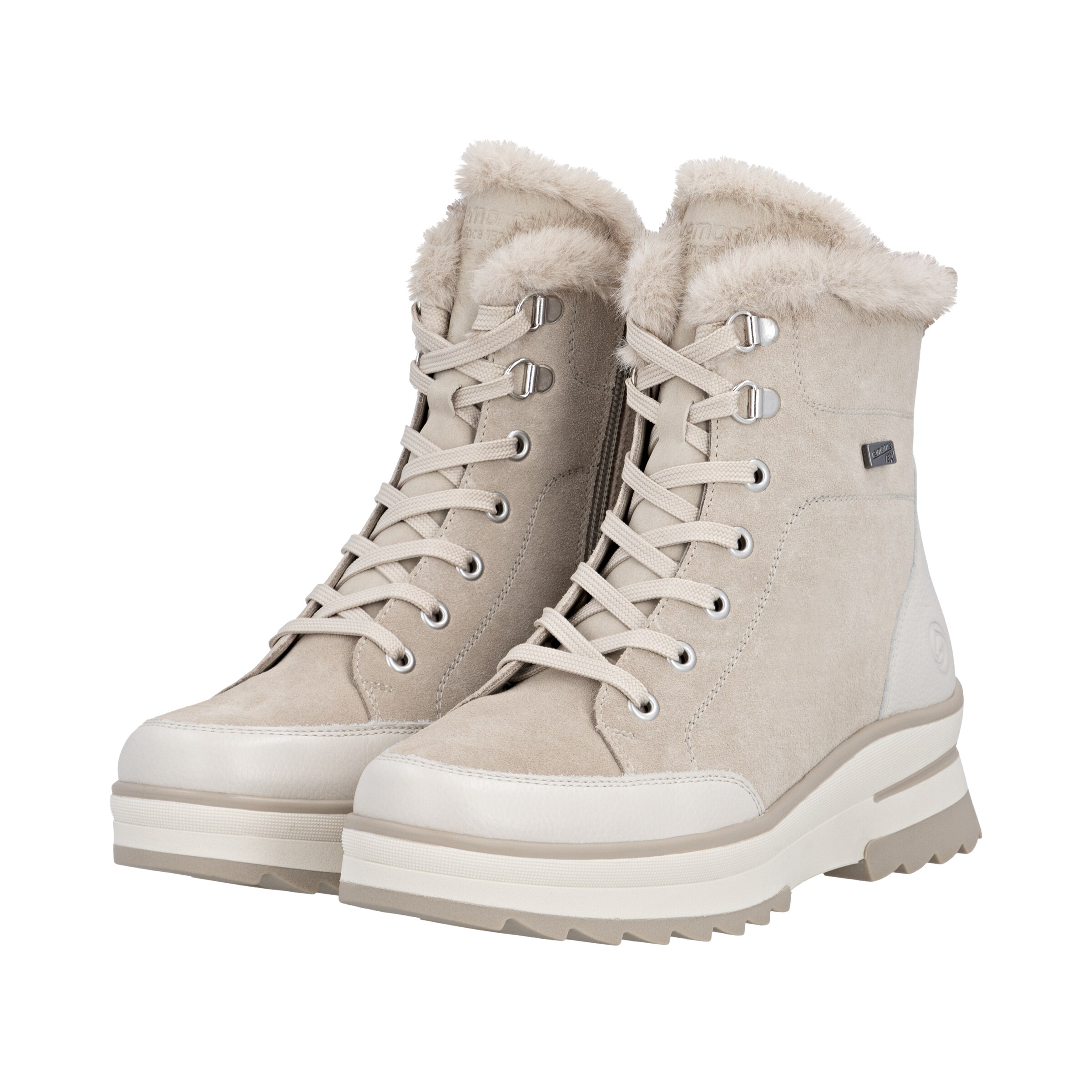 Bottes à lacets 'D2B76' REMONTE en gris