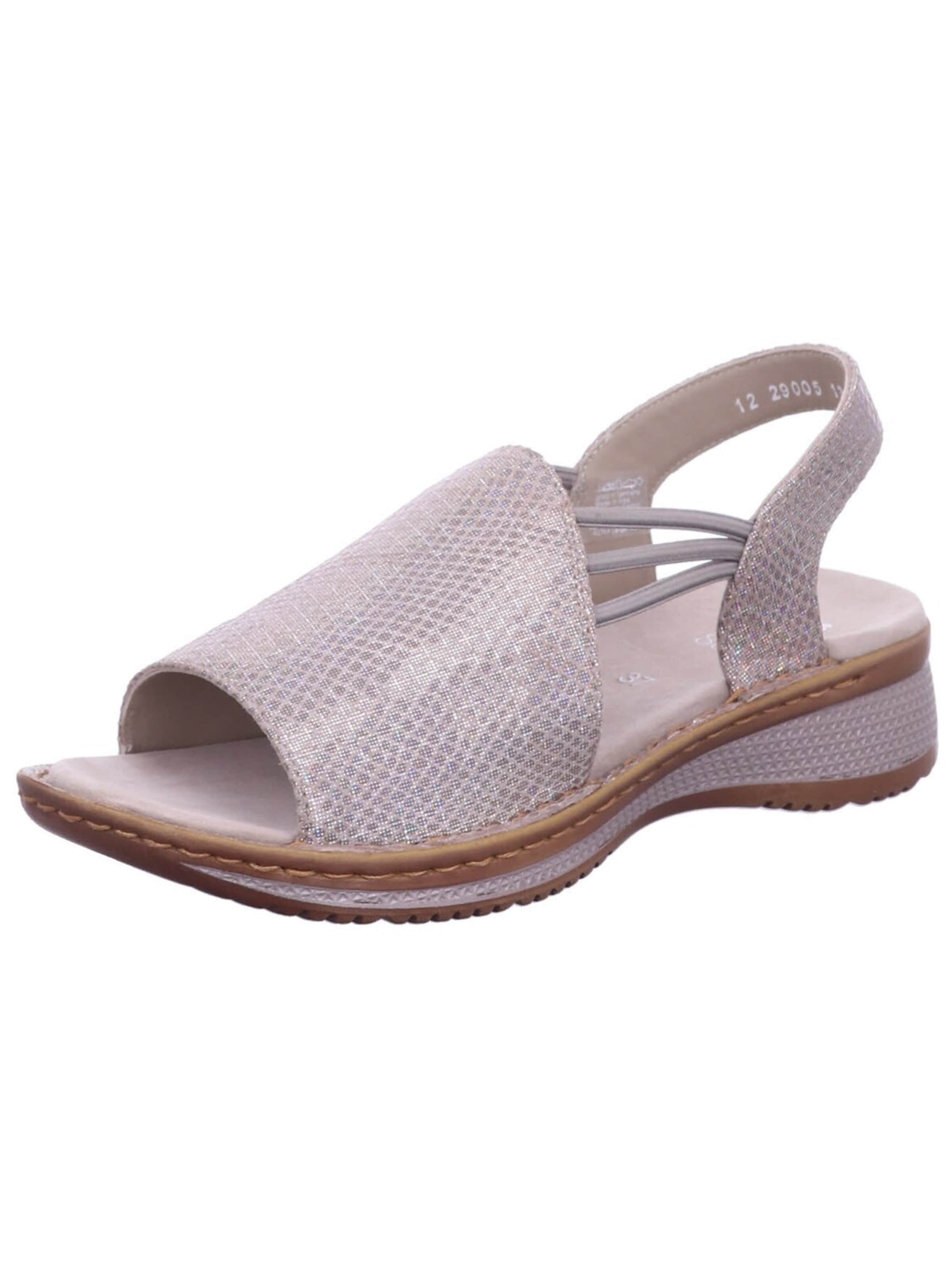Sandalo 'Sandalette Damen 12-29005 13 Echtleder in grau' di ARA in grigio: frontale
