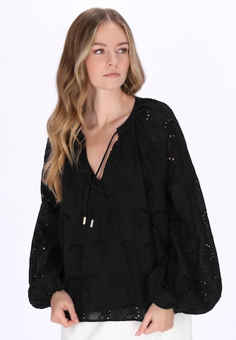 DreiMaster Vintage Blouse in Black: front