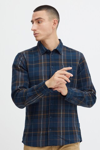 BLEND Slim fit Button Up Shirt in Blue: front