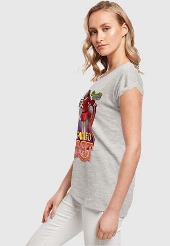 ABSOLUTE CULT Shirt 'Willy Wonka And The Chocolate Factory - Spoiled Brat' in Grey