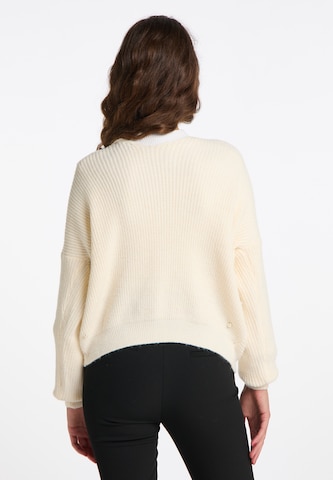 Pullover 'Tylin' di faina in bianco