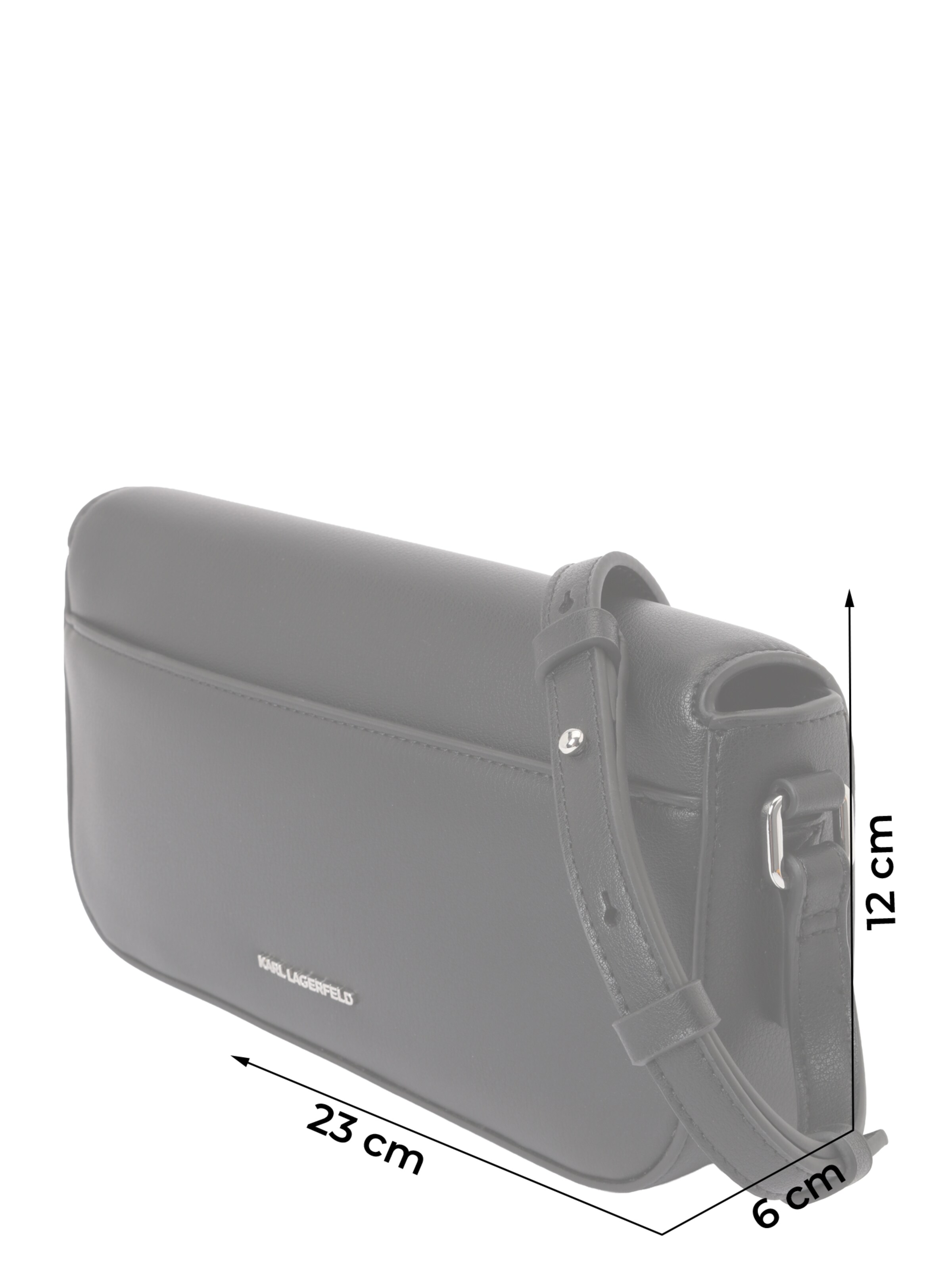 Karl Lagerfeld Чанта с презрамки 'VILLE' в черно