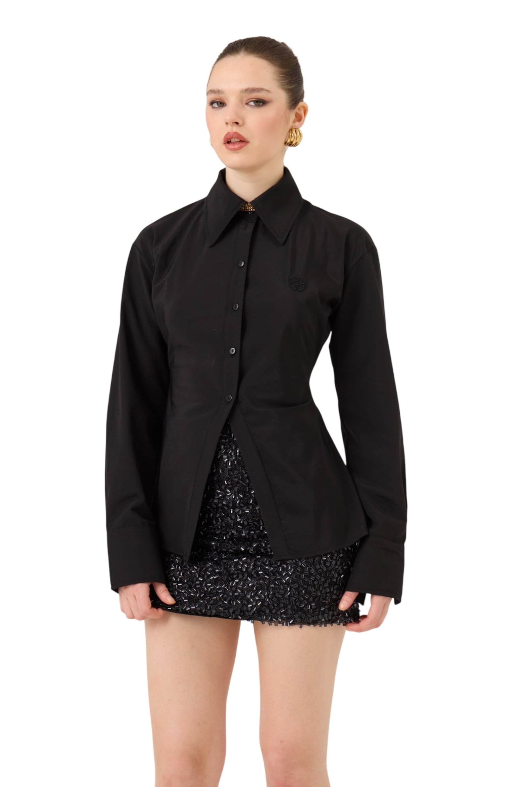 Chemisier HOLLY LOLLY en noir