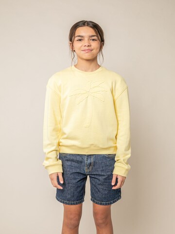 Deeluxe Sweatshirt 'Teana' in Geel: voorkant