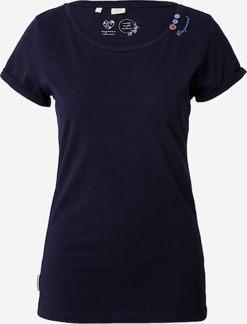 Ragwear T-Shirt 'FLORAH' - (GOTS) in Blau: predná strana