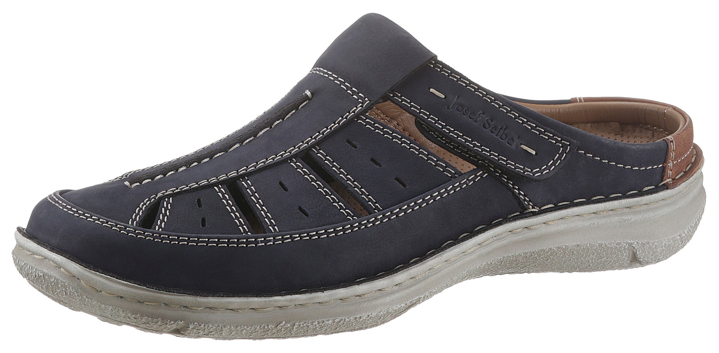 JOSEF SEIBEL Pantolette 'Anvers 76' in Blau: Vorderseite