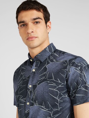 GARCIA Regular fit Button Up Shirt in Blue