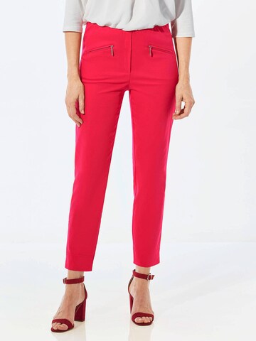 Goldner Tapered Trousers 'LOUISA' in Red: front