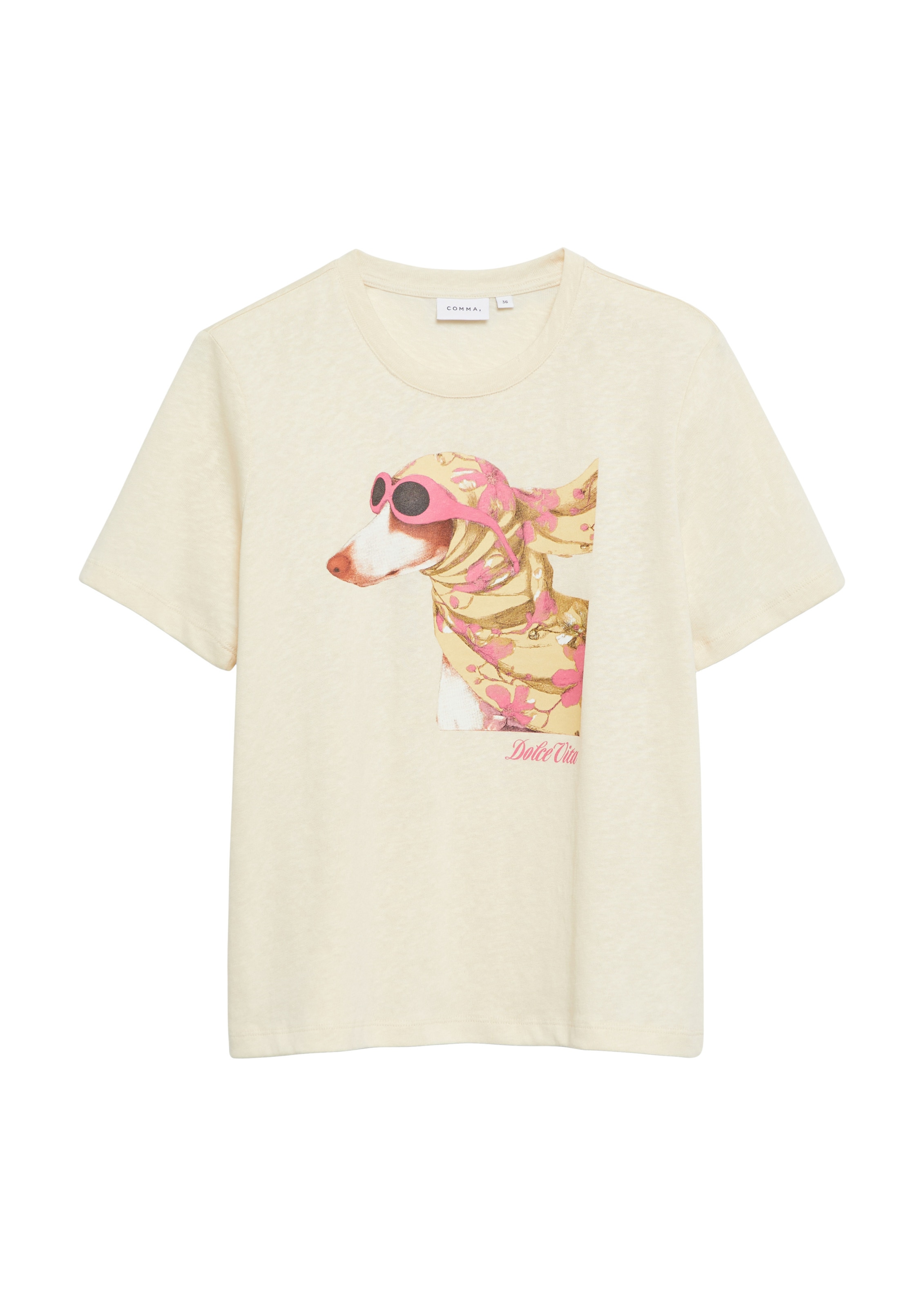 COMMA Shirt in Beige: front