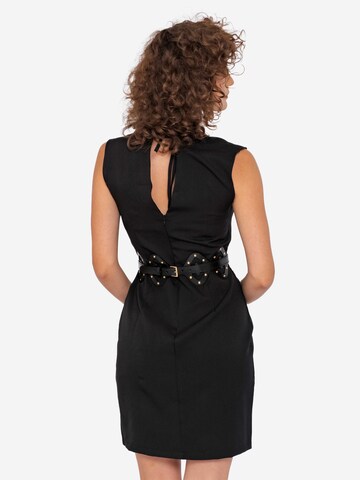 Ceinture 'Rivetted Diamond Cutout Belt' Haute Cuir en noir