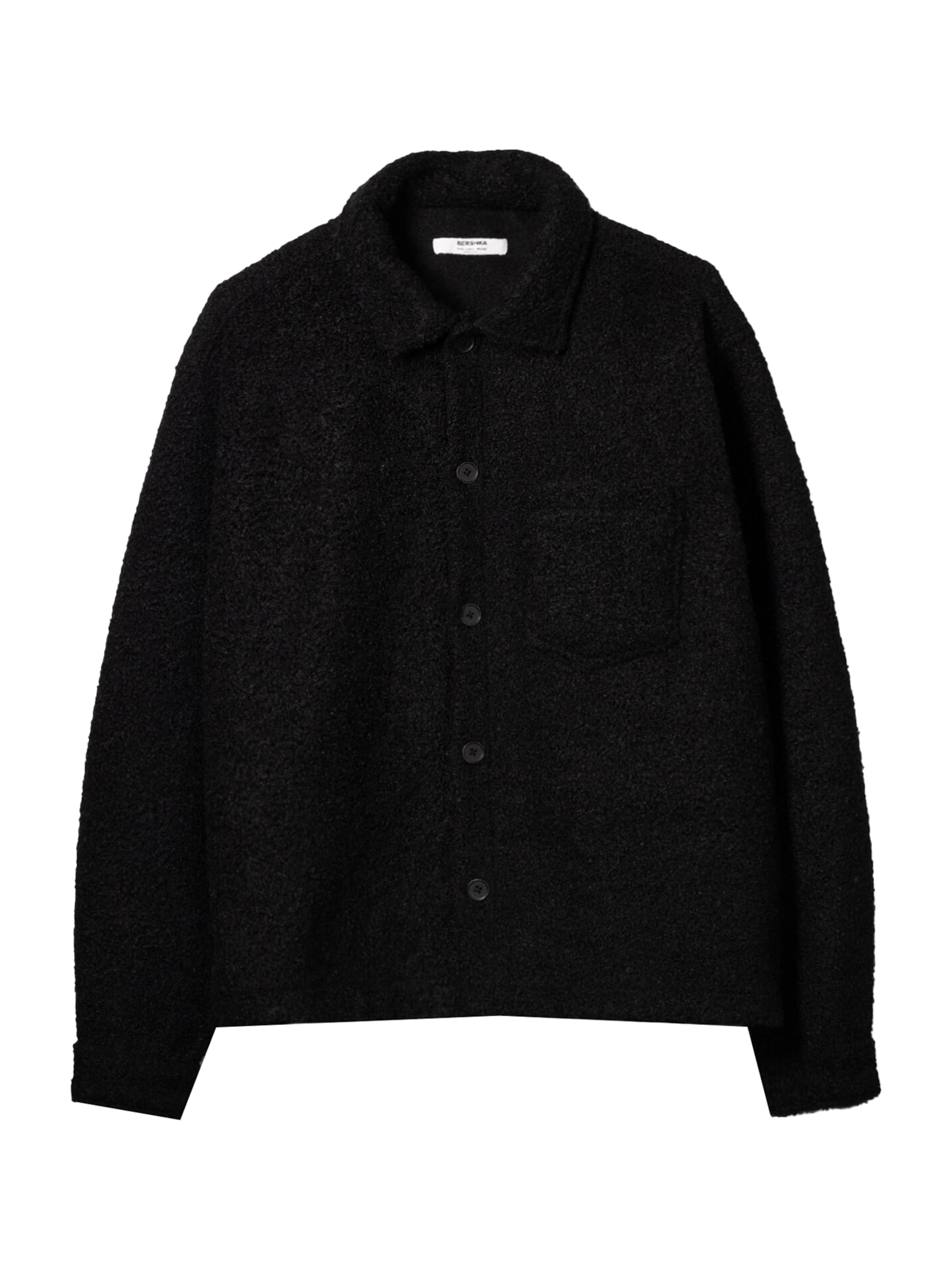 Veste mi-saison Bershka en noir : devant
