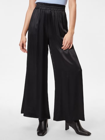 Warehouse Wide leg Broek in Zwart: voorkant