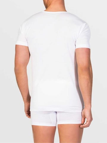 Maglietta intima '100% Mercerized cotton Windsor' di zd ZERO DEFECTS in bianco