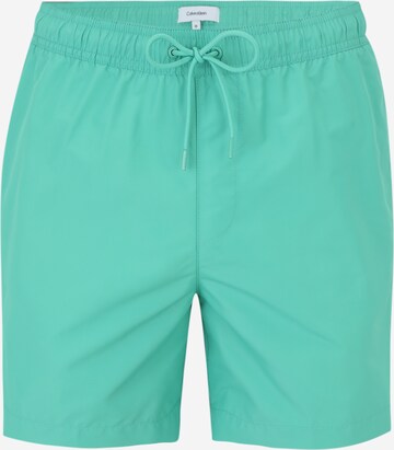 Calvin Klein Swimwear Board Shorts in Green: front