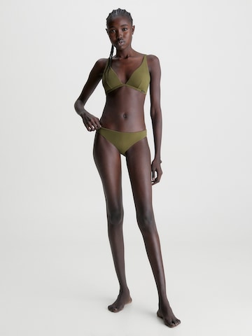 Calvin Klein Swimwear Bikini hlačke 'Neo' | zelena barva
