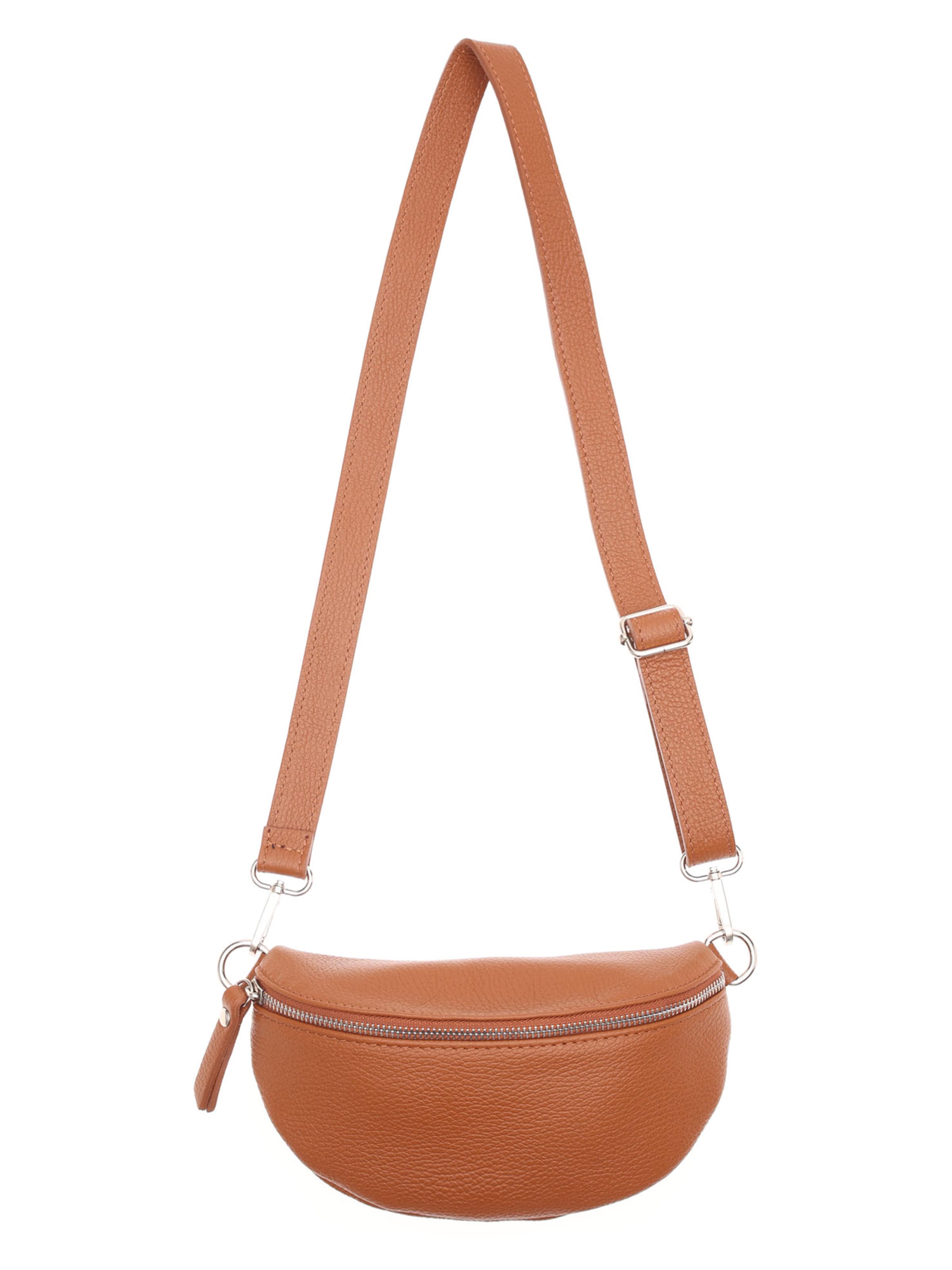 Borsa a tracolla di Zwillingsherz in marrone: frontale