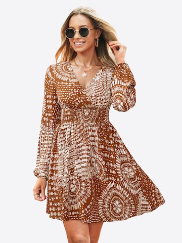 Cupshe Summer dress 'Captivating Boho' in Brown: front