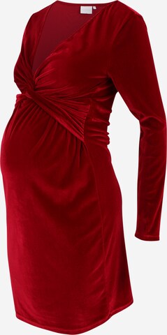 MAMALICIOUS Dress 'SANDRA' in Red: front
