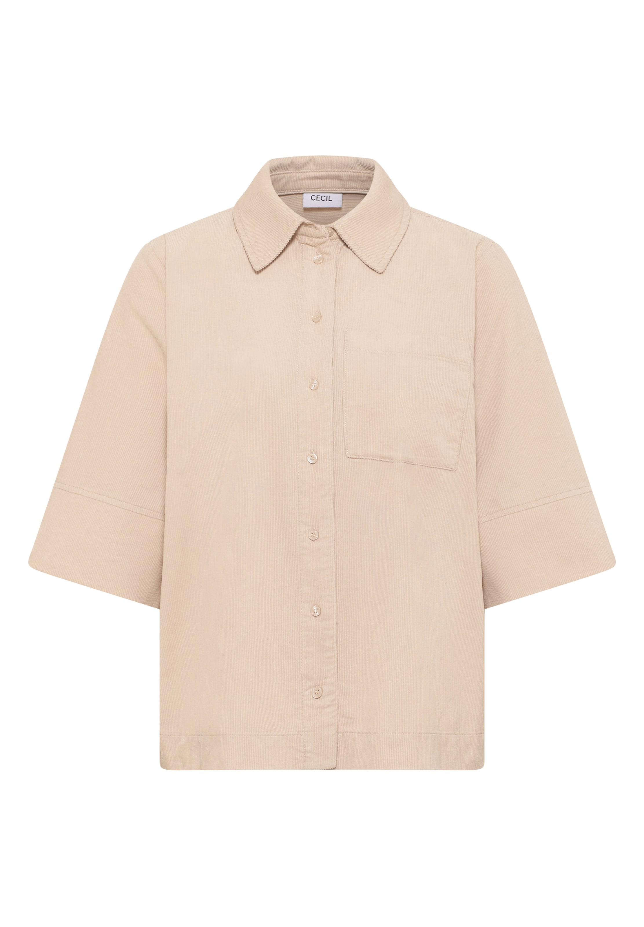 CECIL Bluse 'Cord' in Beige: Vorderseite