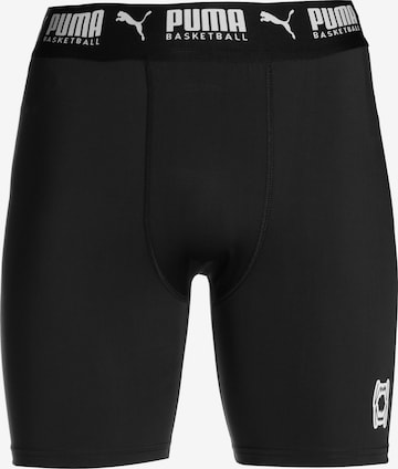 Skinny Sous-vêtements de sport 'Hoops Team Baselayer' PUMA en noir : devant