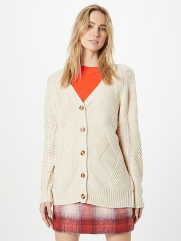 ICHI Knit cardigan 'ADISON' in Beige: front