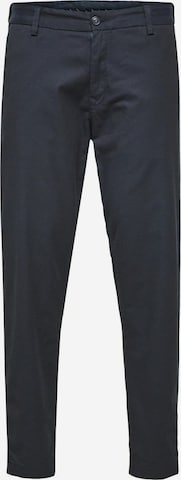 SELECTED HOMME Chino hlače 'York' | modra barva: sprednja stran