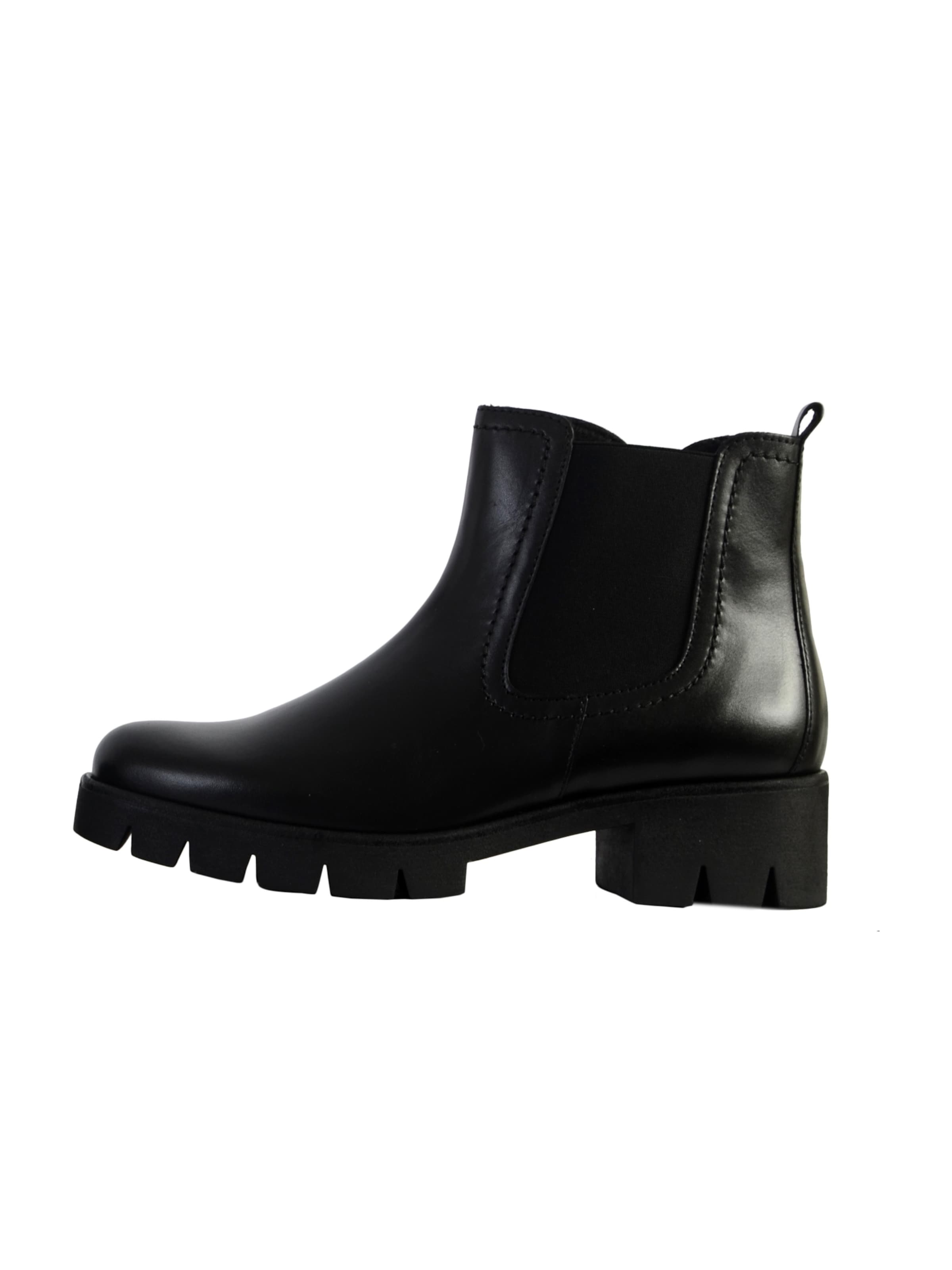 GABOR Ankle boots 'Stiefelette aus Walkleder' in Black: front